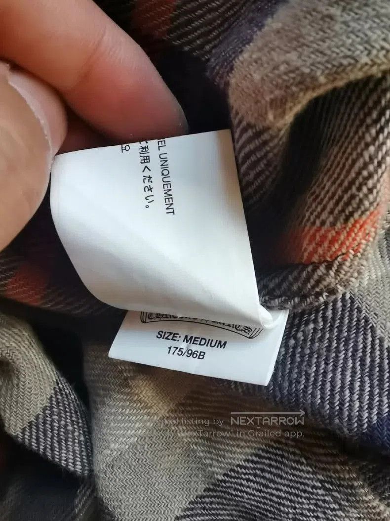 Chrome Hearts Cropped Checkered Flannel Shirt in Size M- Size US M / EU 48-50 / 2 - 6 Thumbnail
