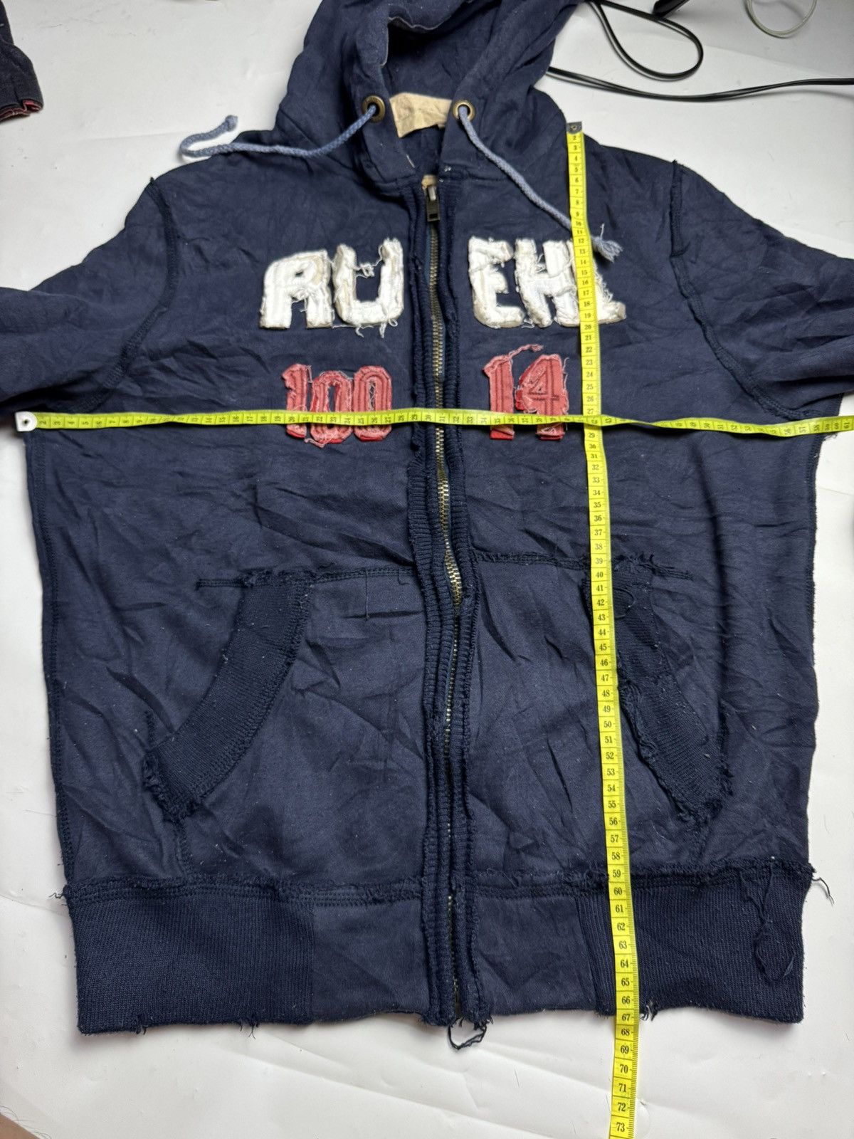 Hysteric Glamour × If Six Was Nine × Japanese Brand Japanese Distressed Ruehl Hoodie Ifsix lgb style Size US L / EU 52-54 / 3 - 7 Thumbnail