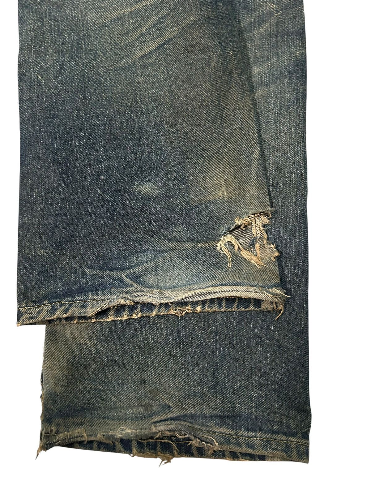 Japanese Brand × Kapital × Vintage Rusty SugarCane Selvedge Distressed Denim Jeans Size US 30 / EU 46 - 20 Thumbnail