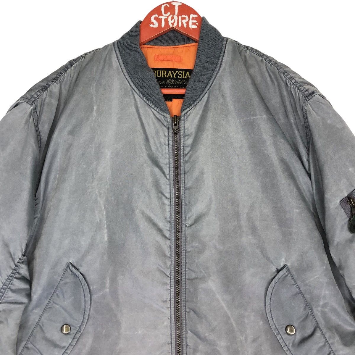 Vintage Vintage Aburaysia Base Spirit Aircraft Jacket Military Size US L / EU 52-54 / 3 - 4 Thumbnail