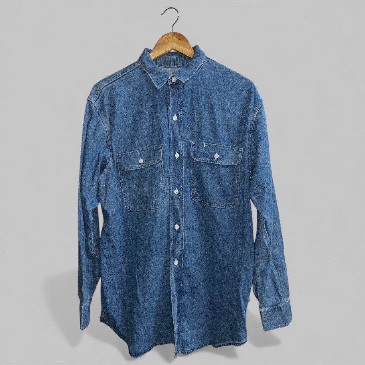 Sugar Cane Selvedge Denim Work Shirt Size US XL / EU 56 / 4 - 2 Thumbnail