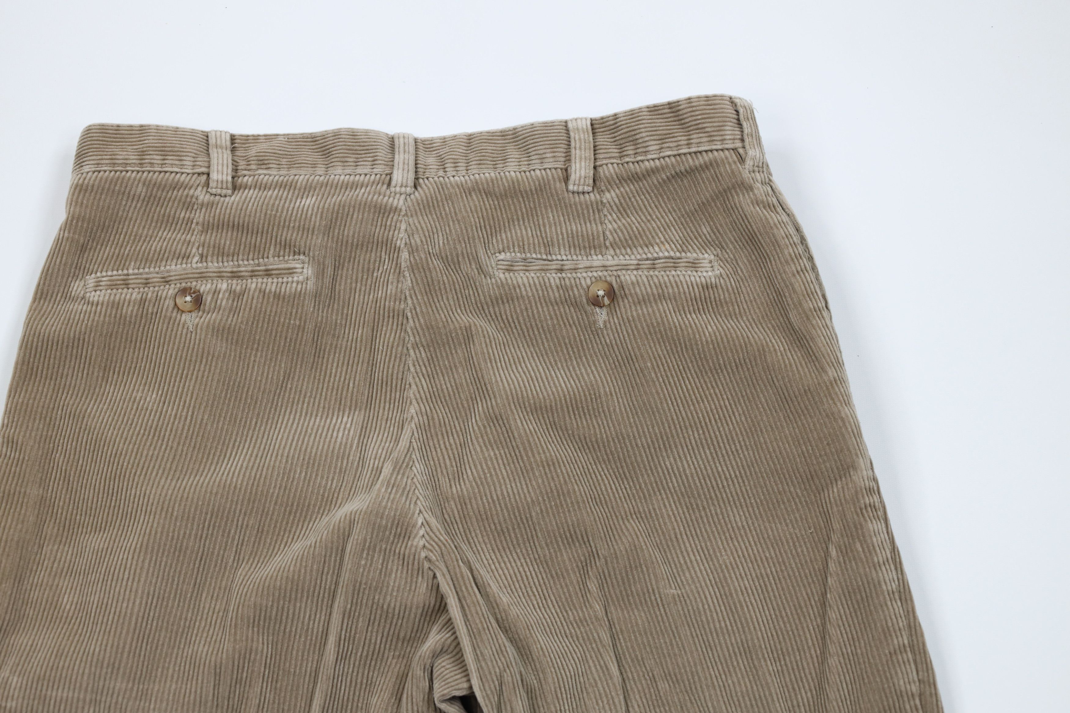 Vintage Vintage 90s Y2K Streetwear Pleated Corduroy Chino Pants Size US 34 / EU 50 - 10 Thumbnail