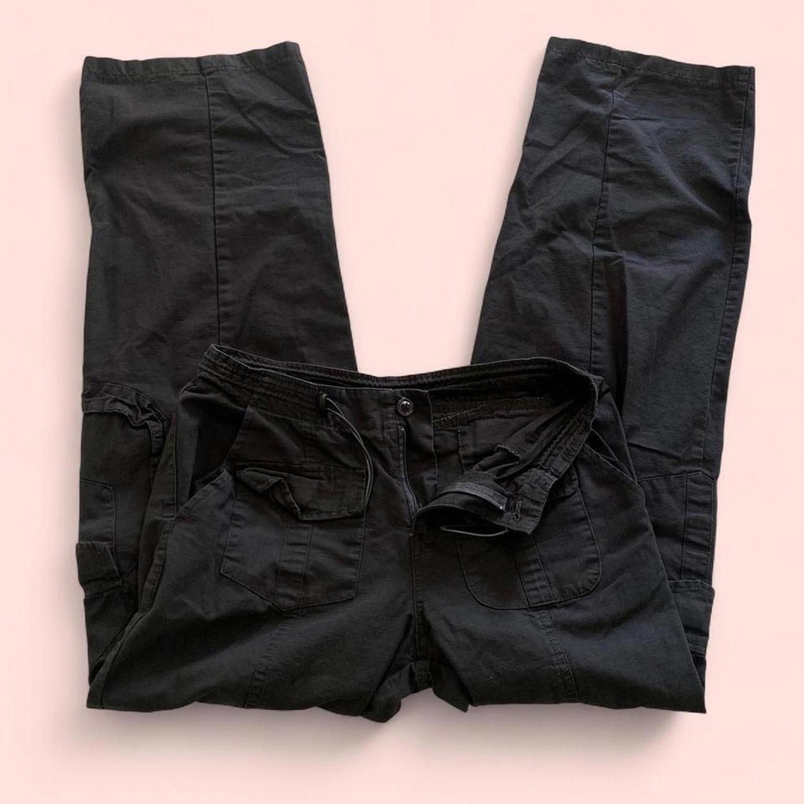 Other Edikted- charcoal grey low rise cargo pants Size 28" / US 6 / IT 42 - 3 Thumbnail
