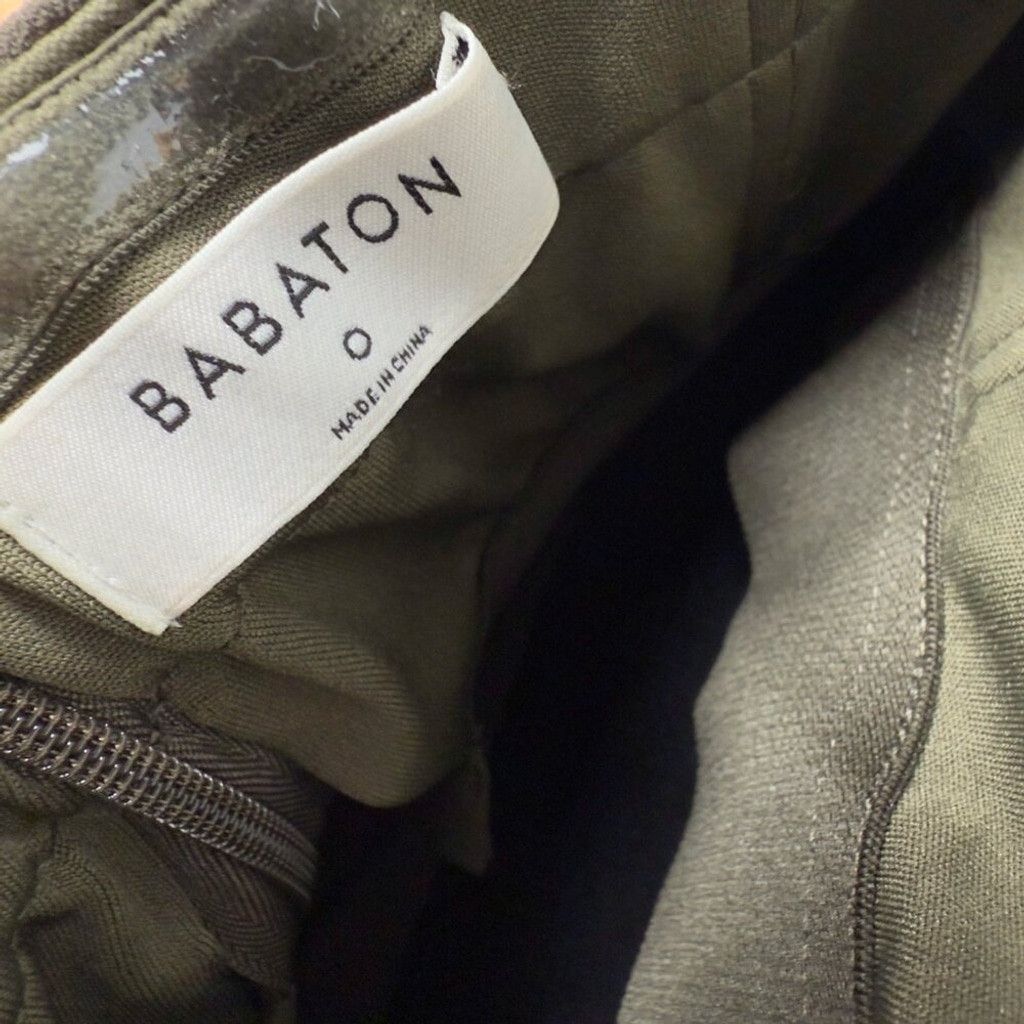 Aritzia ARITZIA BABATON Roshan Khaki Green Strapless Jumpsuit Size 0 Size 25" / US 0 / IT 36 - 6 Thumbnail