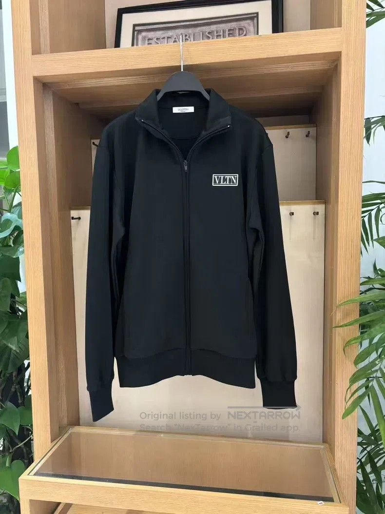 Valentino Valentino Men's black blend zip cardigan Size US M / EU 48-50 / 2 - 1 Thumbnail