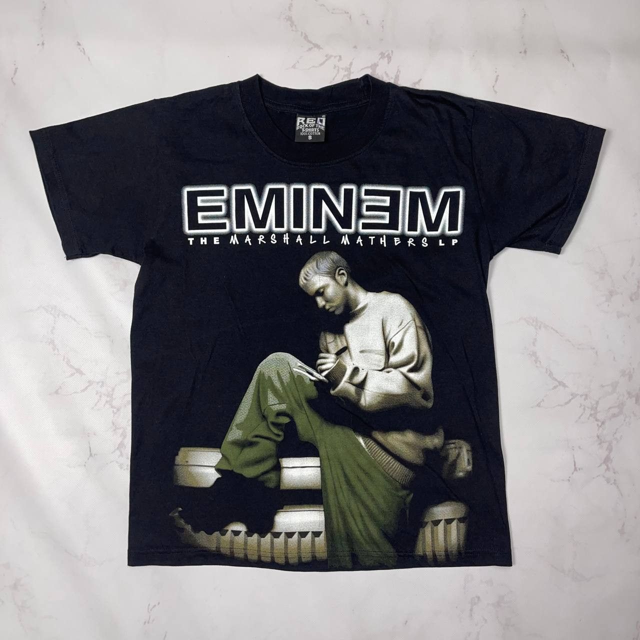 Vintage Vintage Eminem The Marshall Mathers LP Rap Tee Rare 90s Sz S Size US XS / EU 42 / 0 - 2 Thumbnail