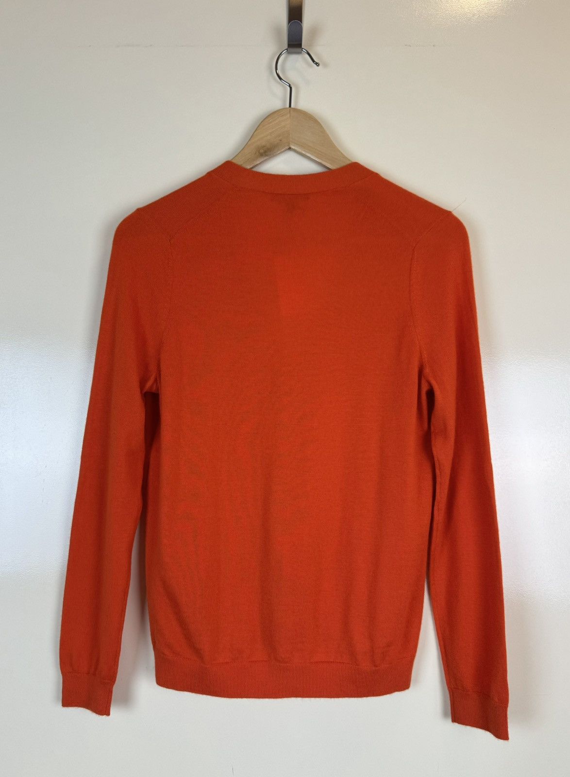 Bompard ERIC BOMPARD Cashmere red orange cardigan sweater loro piana Size S / US 4 / IT 40 - 8 Thumbnail