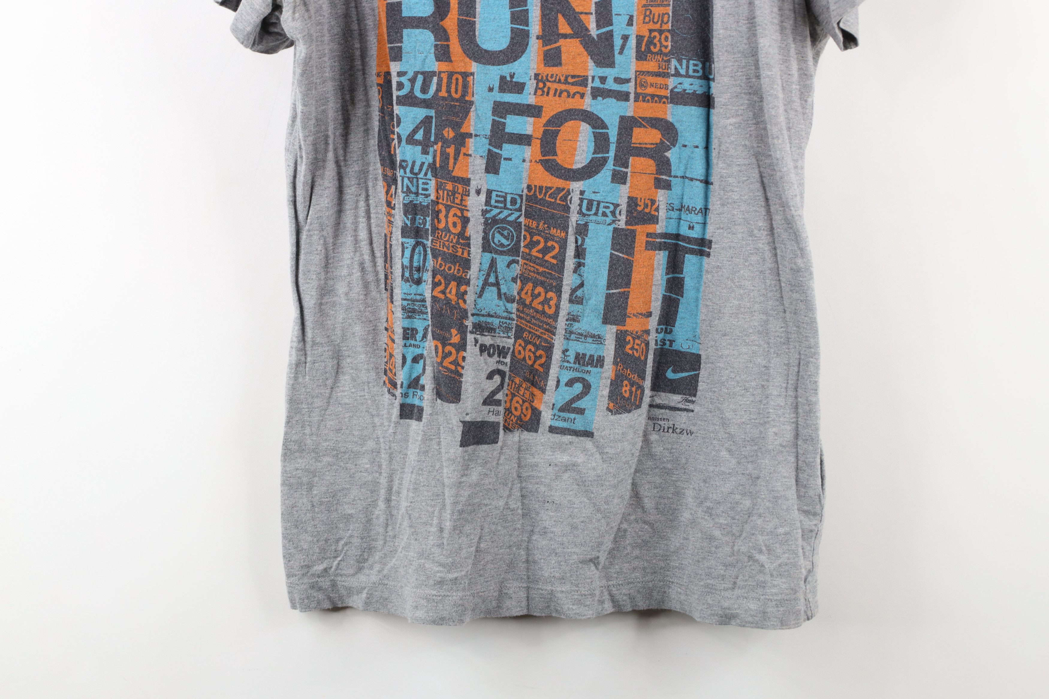 Nike × Vintage Vintage Nike Netherlands For It Short Sleeve T-Shirt Gray Size L / US 10 / IT 46 - 3 Thumbnail