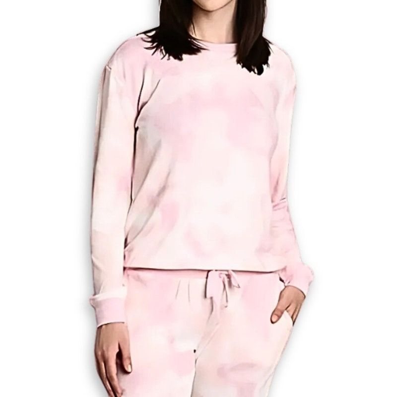 Other Blis Top Crew Neck Long Sleeves Tie-Dye Pink/White M NWOT Size M / US 6-8 / IT 42-44 - 1 Thumbnail
