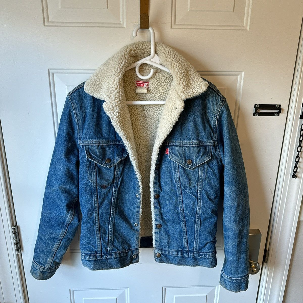 Sherpa Lined Denim 1970's Levi Denim Jacket Vintage 70s