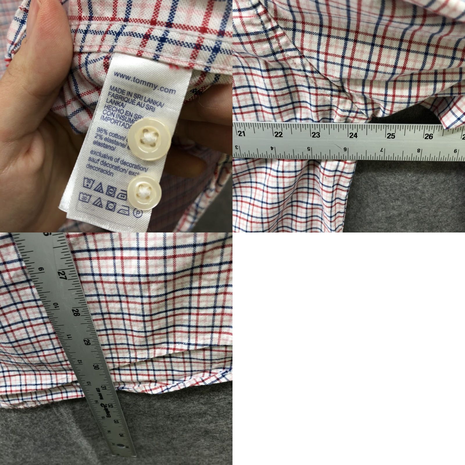 Tommy Hilfiger Tommy Hilfiger Button-Down Shirt Mens XL Plaid Multicolor Cotton Long Sleeve Button-Up Collared Men’s Classic Size US XL / EU 56 / 4 - 8 Thumbnail