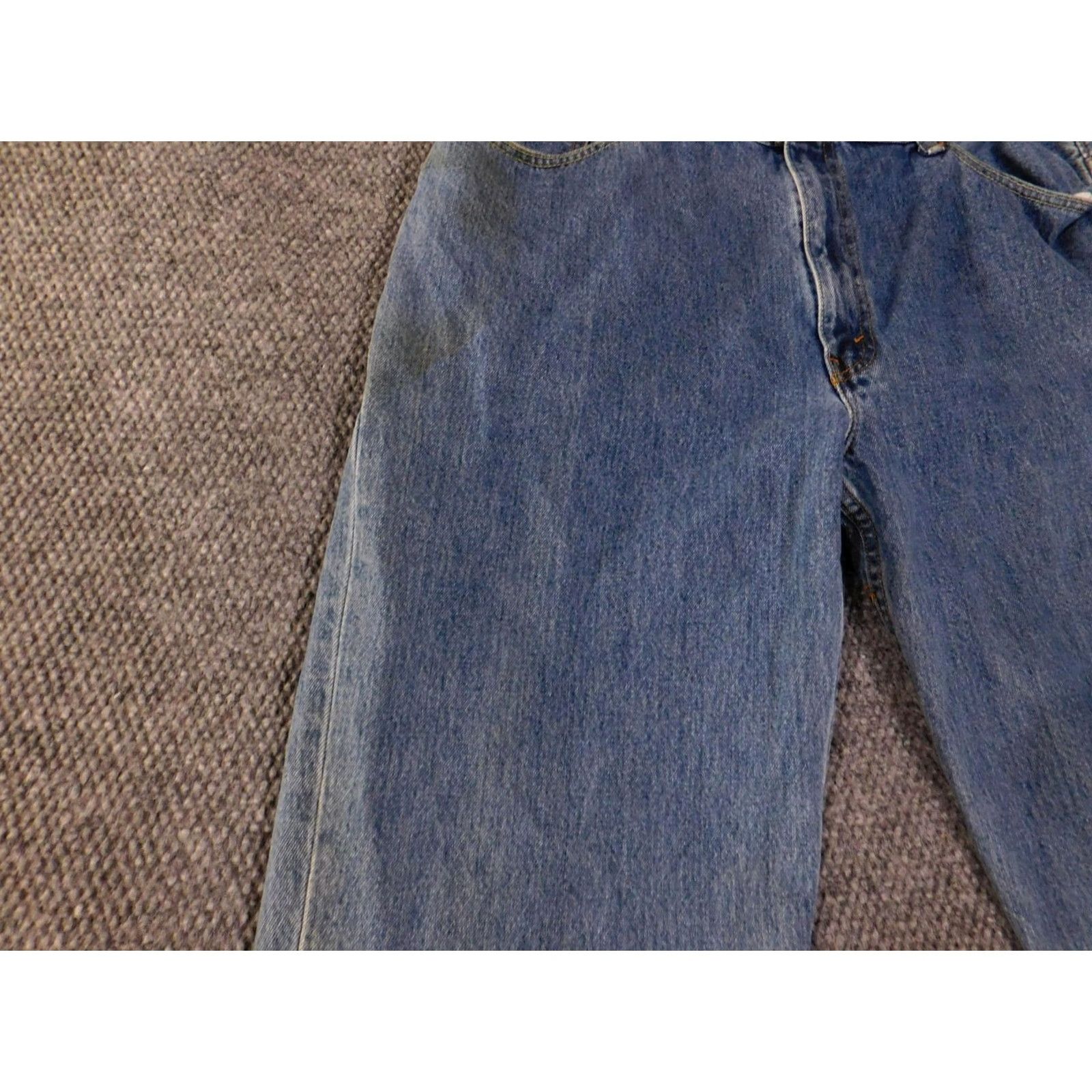 Levi's Levi's 550 Jeans Mens 44x30 Blue Medium Wash Relaxed Fit Tapered Leg Zip Fly Size US 30 / EU 46 - 5 Thumbnail