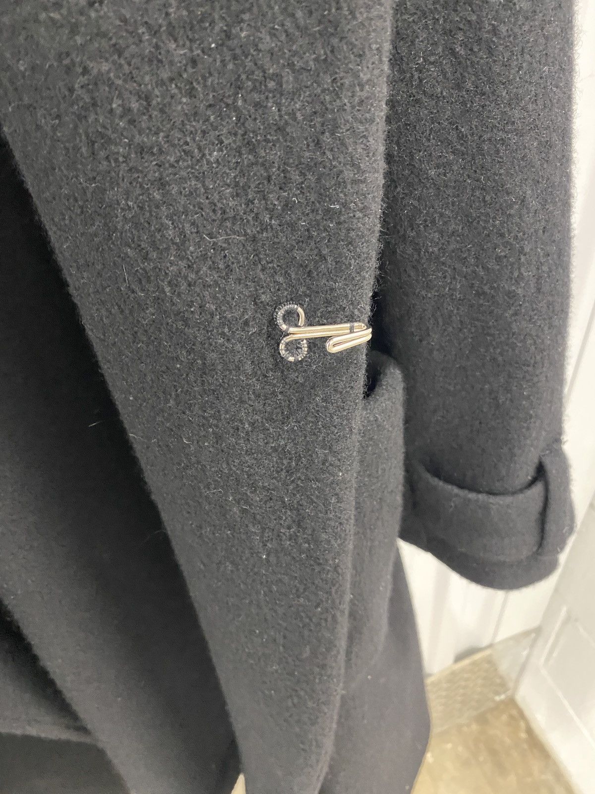 Kazuyuki Kumagai Attachment Kazuyuki Kumagai Milled Wool Belted Coat Size US L / EU 52-54 / 3 - 4 Thumbnail