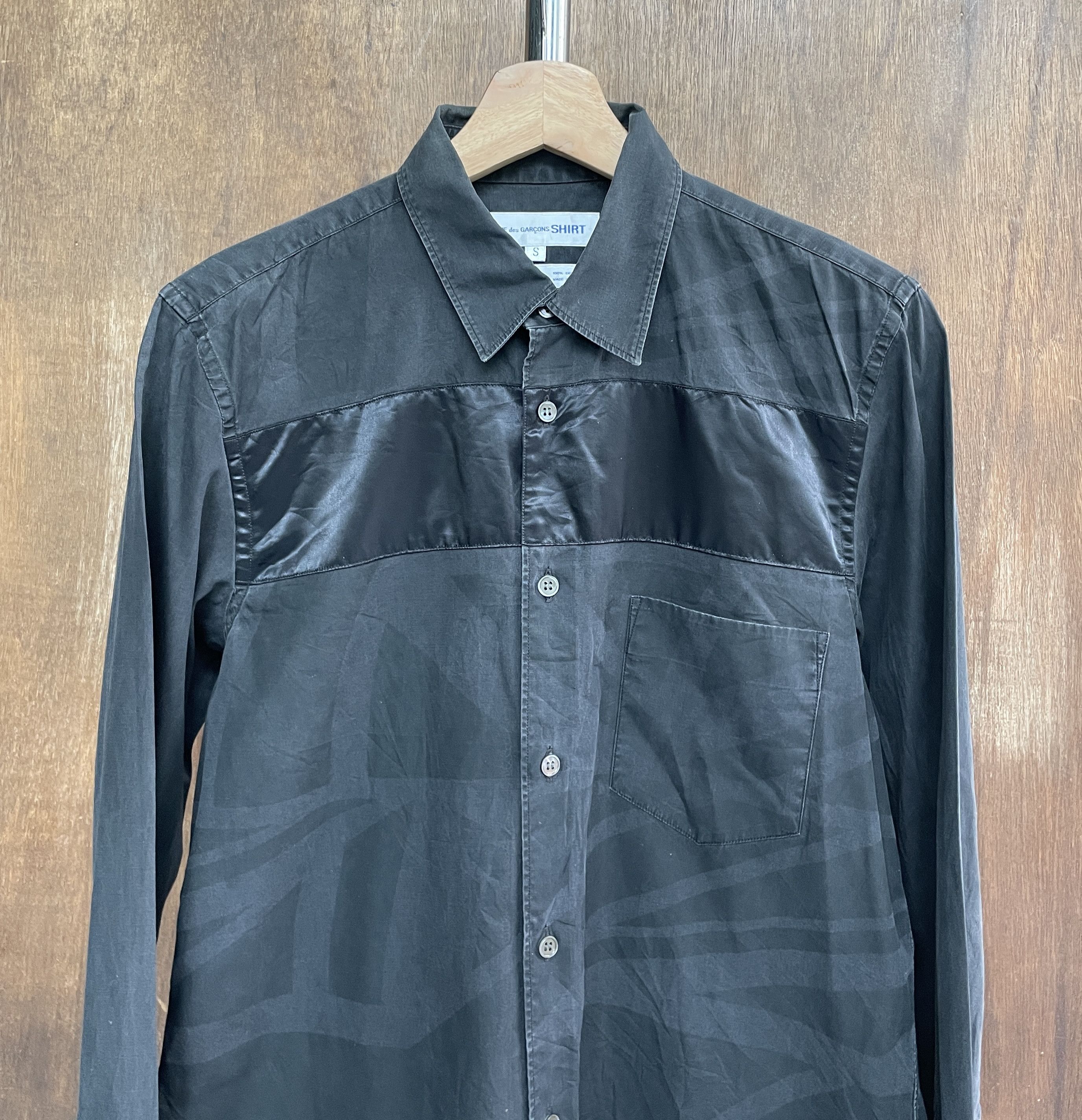 Comme des Garcons COMME des GARCONS SHIRT Two Fabric Shirt Size US S / EU 44-46 / 1 - 2 Thumbnail