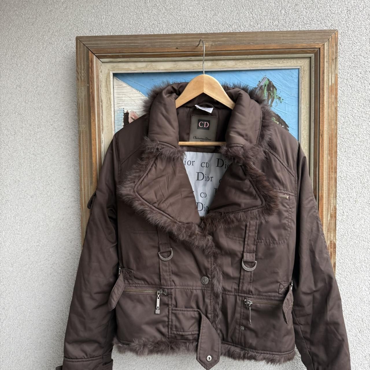 Dior Dior Vintage 2000s Bomber Jacket Brown Warmed Size M / US 6-8 / IT 42-44 - 3 Thumbnail