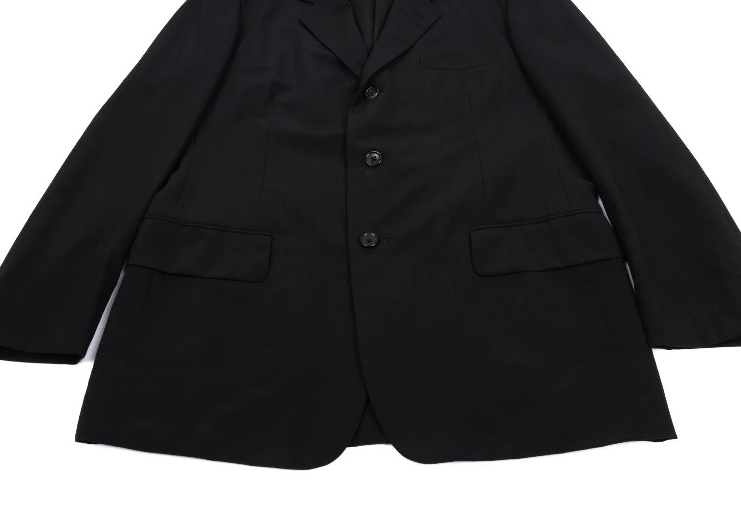 Yohji Yamamoto YOHJI YAMAMOTO COSTUME D'HOMME Wool Jacket Black S Size US S / EU 44-46 / 1 - 10 Thumbnail