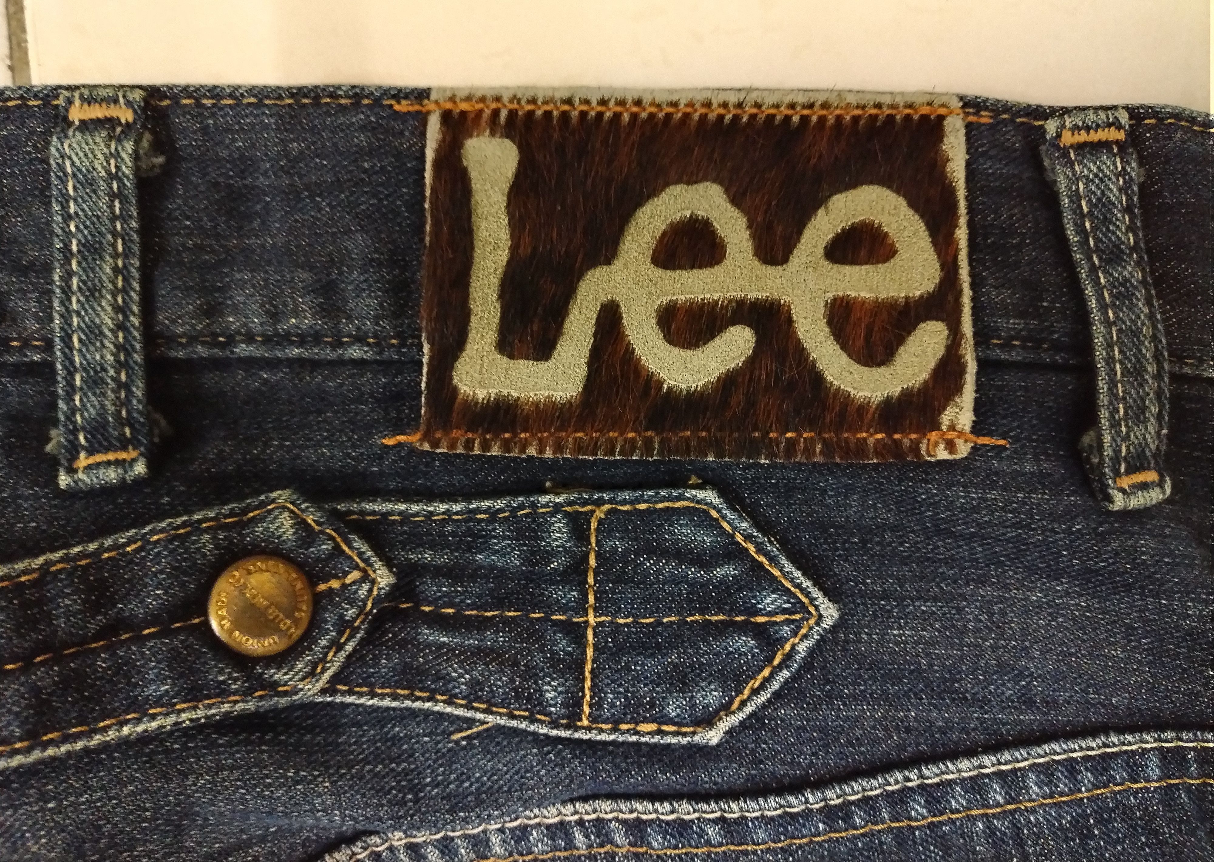 Japanese Brand × Jean × Lee Cool Awesome Lee Cowboy Distressed Design Engineered Jeans Size US 34 / EU 50 - 14 Thumbnail