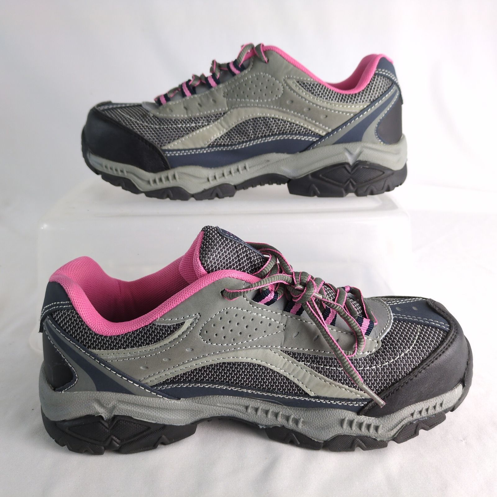 Other Brahma Sacha Steel Toe Safety Shoes Women's 8.5 Gray Pink Size US 8.5 / IT 38.5 - 3 Thumbnail