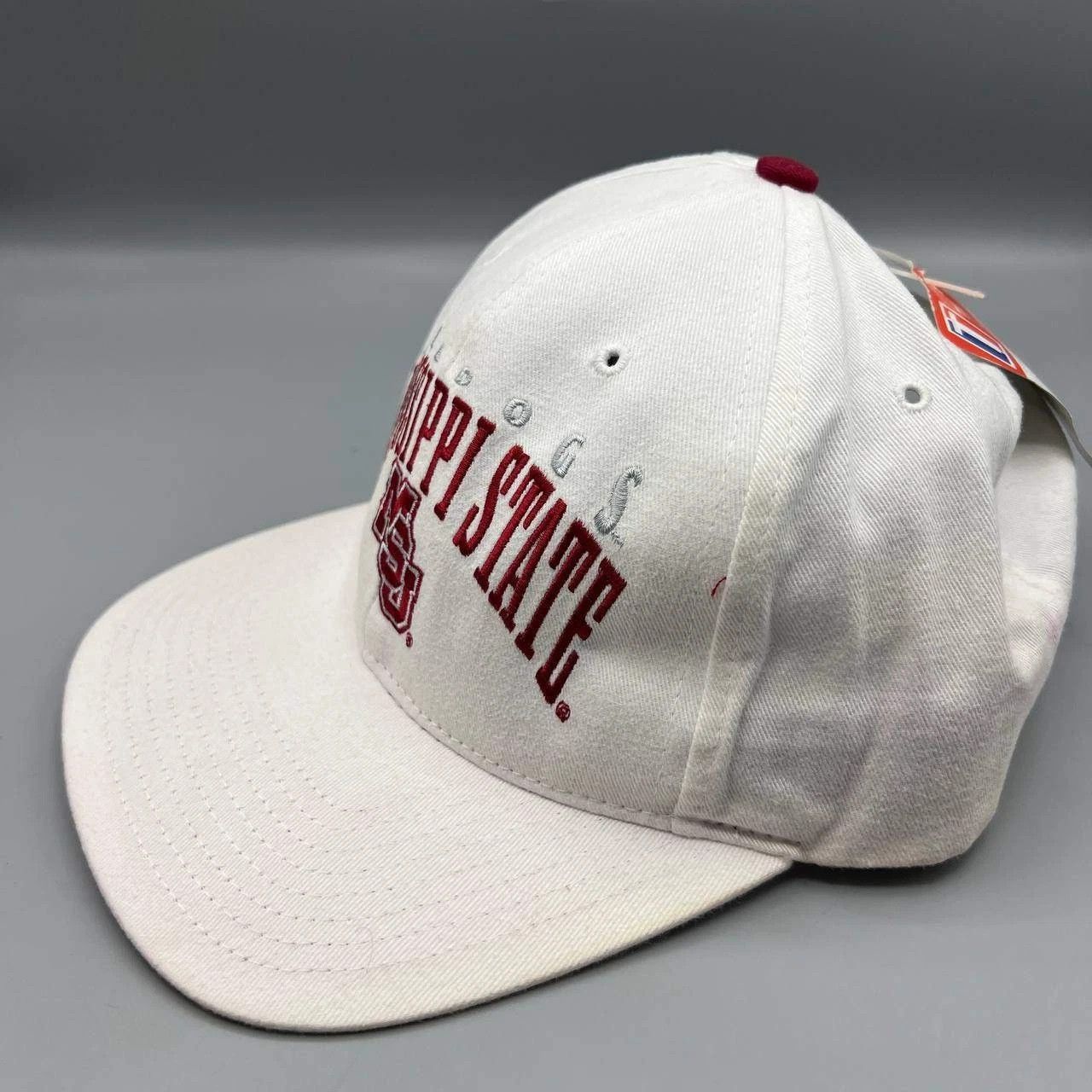 Twins Enterprise Inc. Mississippi State Bulldogs Hat Men White Snap Back Cap New Size ONE SIZE - 8 Thumbnail