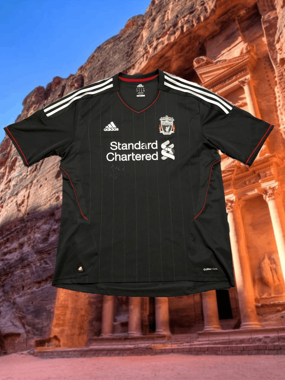 Adidas Vintage T-Shirt black Adidas climacool Jerseys Liverpool Y2K Size US XL / EU 56 / 4 - 1 Thumbnail
