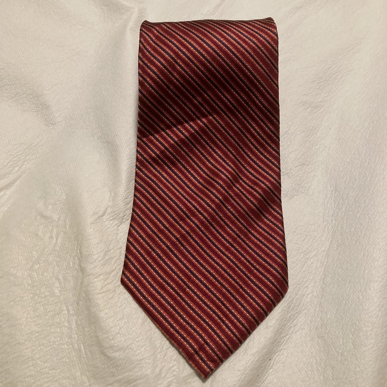 Robert Villini NWOT Roberto Villini Red Stripes Tie 58/4 Size ONE SIZE - 1 Thumbnail