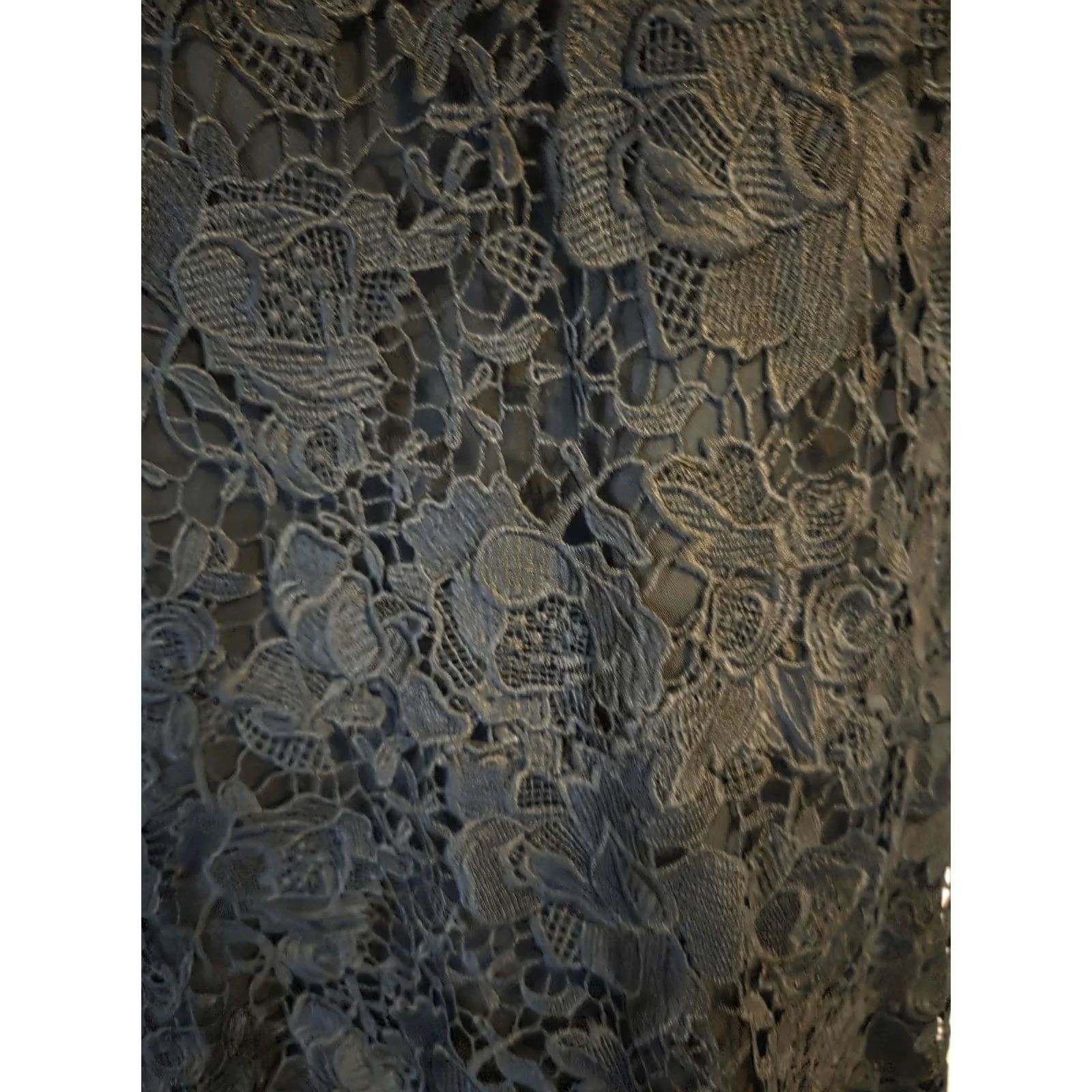 Vintage NWT Tahari Elle Black Lace A-Line Samira Dress 14 Women Vest? Size XL / US 12-14 / IT 48-50 - 4 Thumbnail