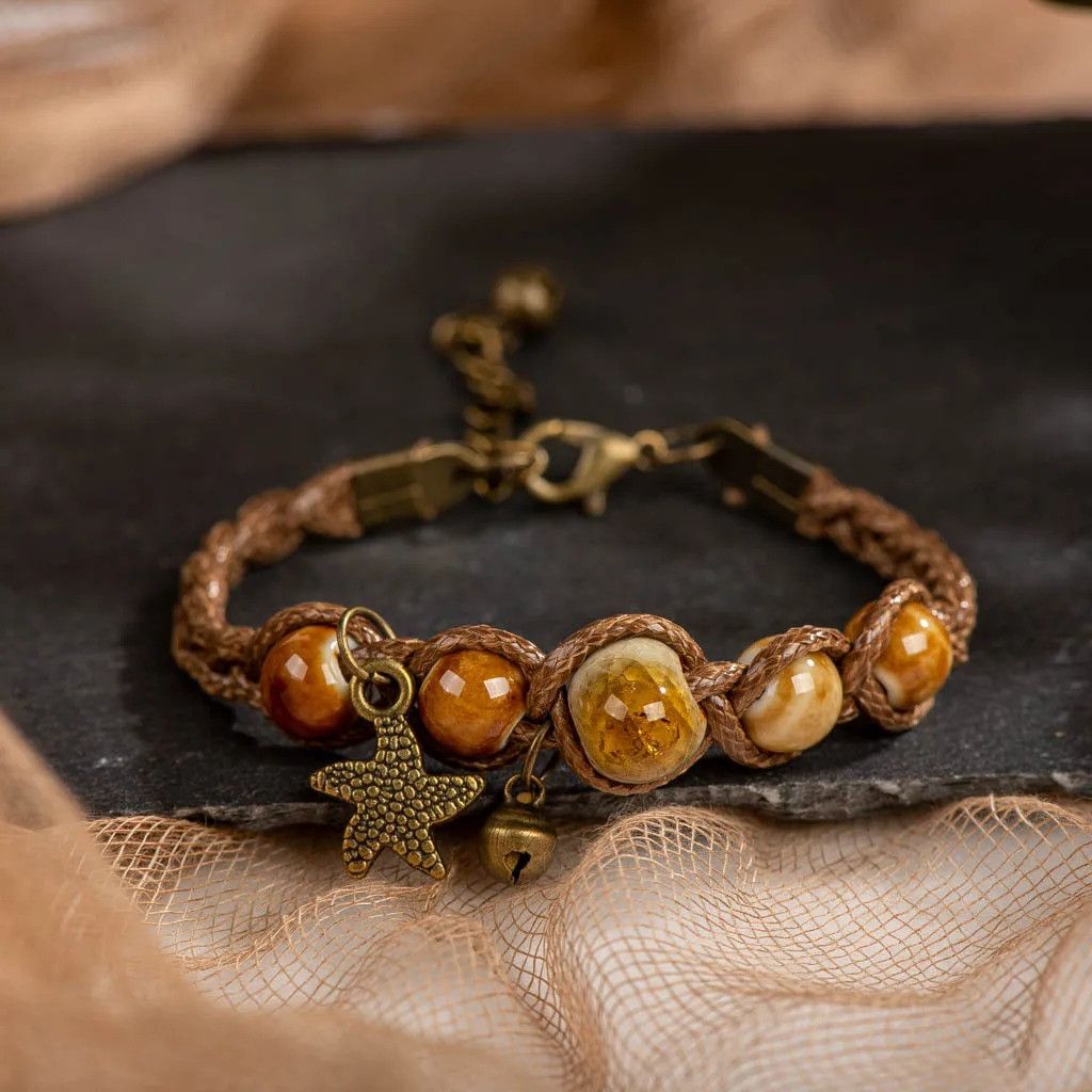 Handmade Artware Retro Ceramic Bracelet Handmade Jewelry Gift For Her Size ONE SIZE - 1 Thumbnail