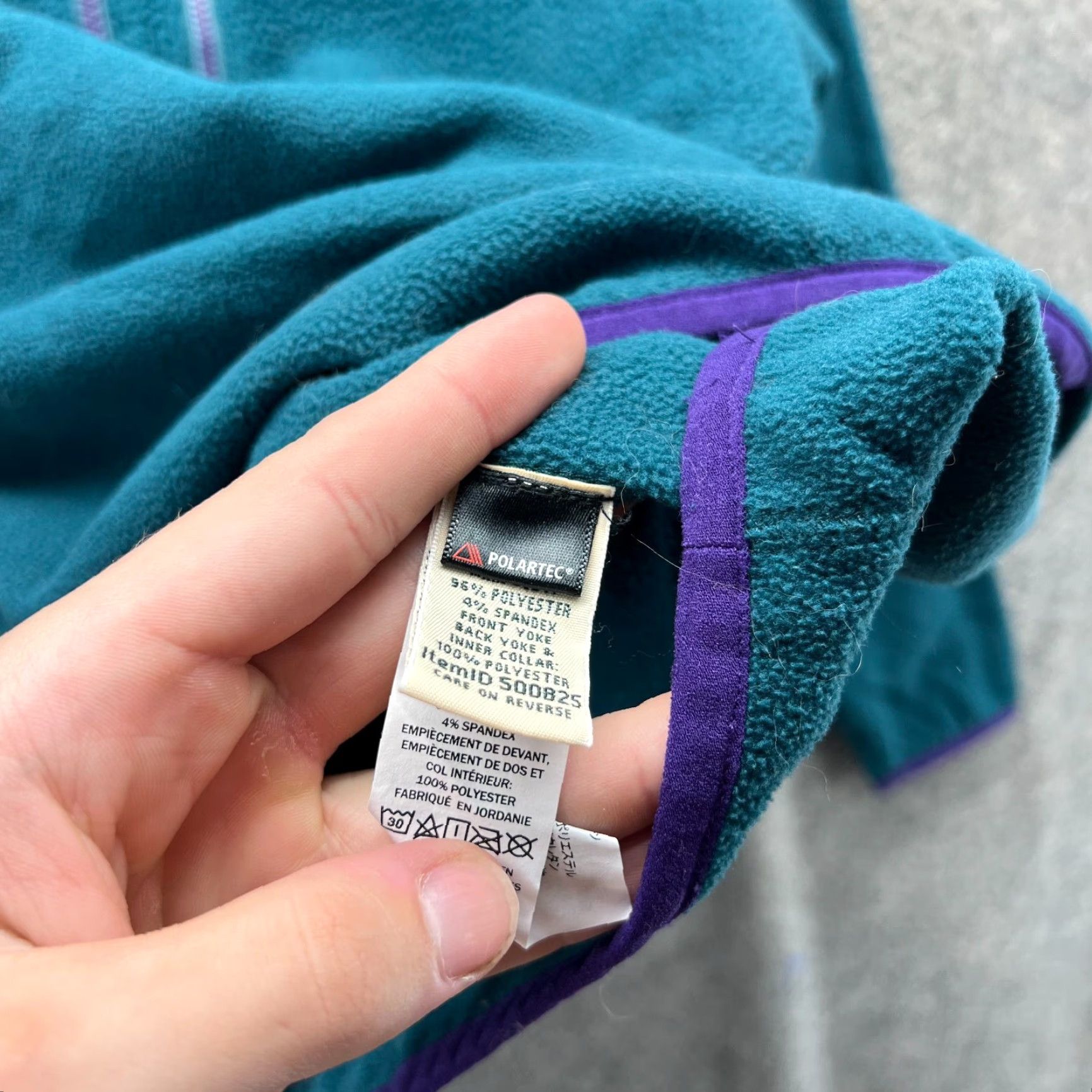 Vintage VINTAGE L.L.Bean Sweater Women Small Teal Blue Half Zip Mountain Fleece Polartec 1/2 Zip Jacket Pullover Size S / US 4 / IT 40 - 4 Thumbnail