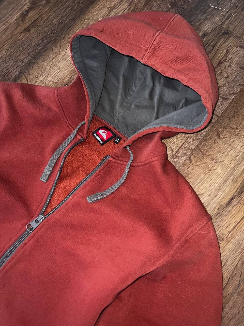 Quiksilver × Vintage Y2K quiksilver faded brown zip up hoodie vintage Size US M / EU 48-50 / 2 - 4 Thumbnail