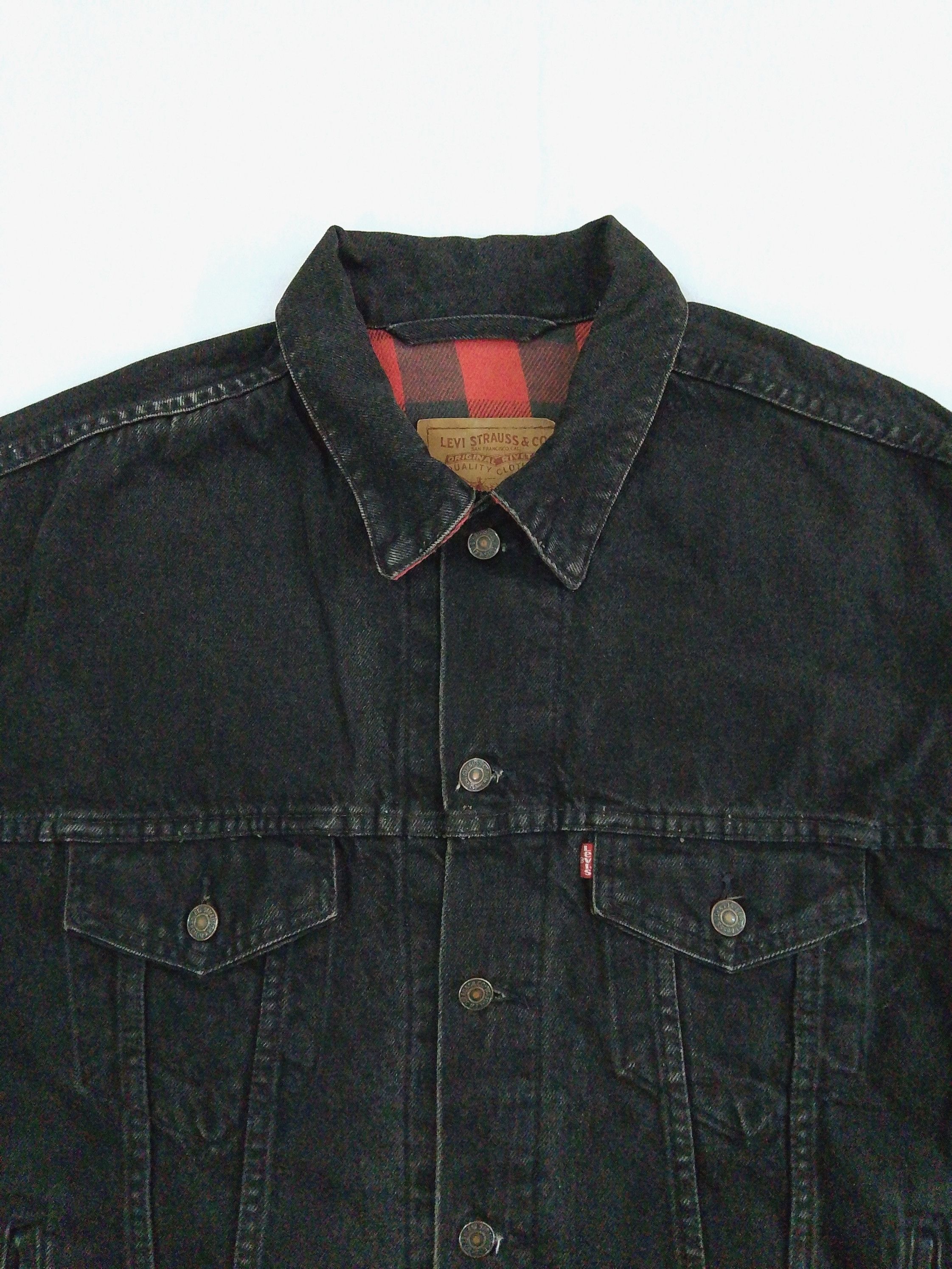 Levi's Vintage Levi’s 70417 Flannel Lined Denim Jacket USA Made Size US L / EU 52-54 / 3 - 4 Thumbnail