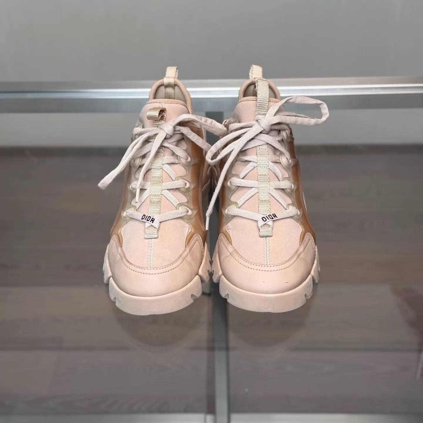 Dior DIOR D-CONNECT nude dad sneakers size 38 97 Size US 7.5 / IT 37.5 - 2 Thumbnail