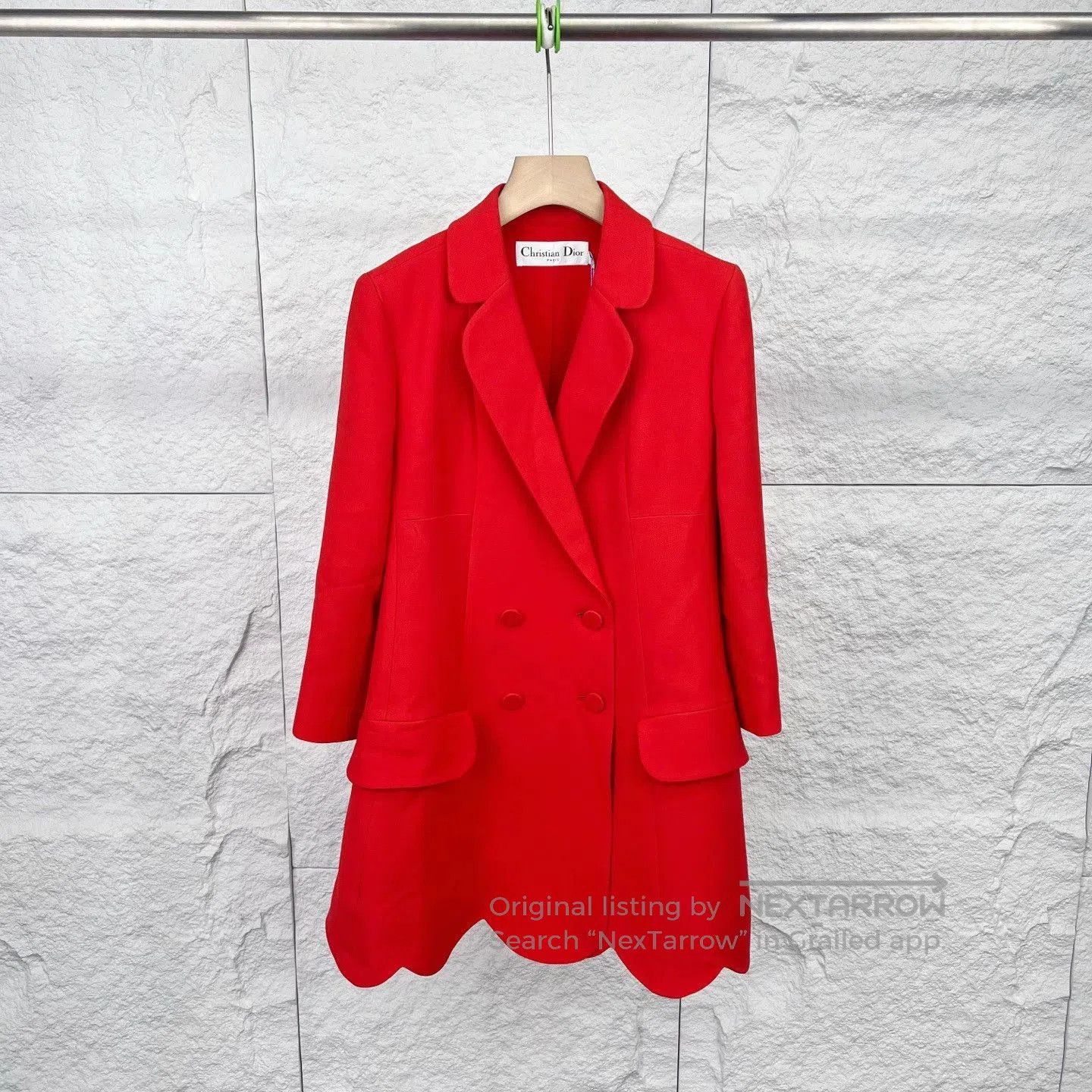 Dior red double-breasted casual blazer by dior. Size US S / EU 44-46 / 1 - 1 Thumbnail