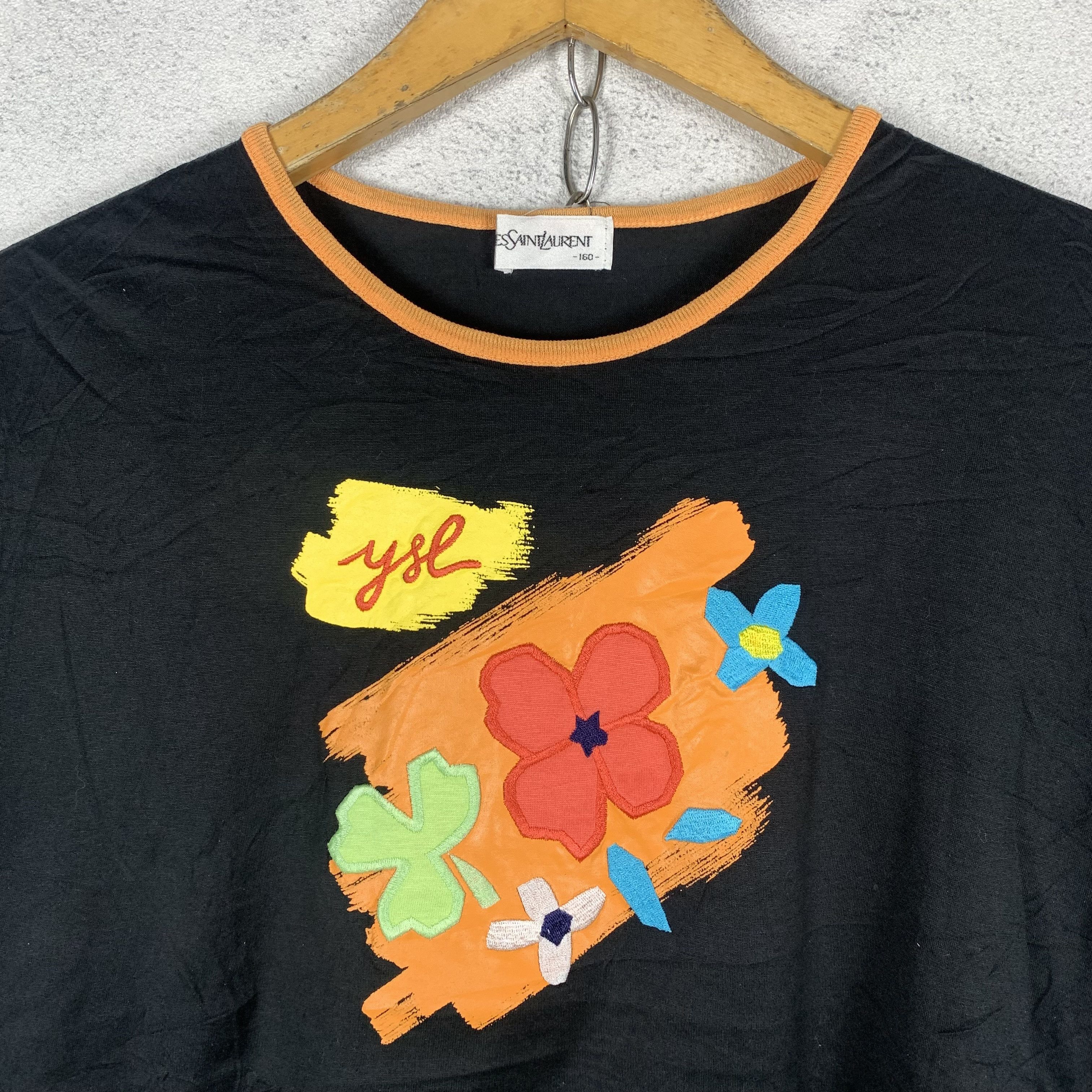 Yves Saint Laurent Vintage Yves Saint Laurent YSL Tshirt Size M / US 6-8 / IT 42-44 - 2 Thumbnail