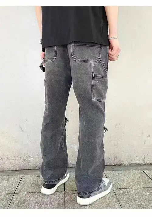 Designer × Vintage ripped paint double knee carpenter pants Size US 32 / EU 48 - 4 Thumbnail