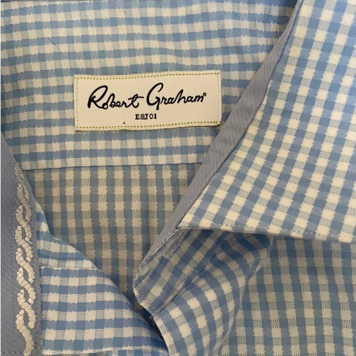 Robert Graham Robert Graham Gingham Button Down Shirt Size US S / EU 44-46 / 1 - 4 Thumbnail