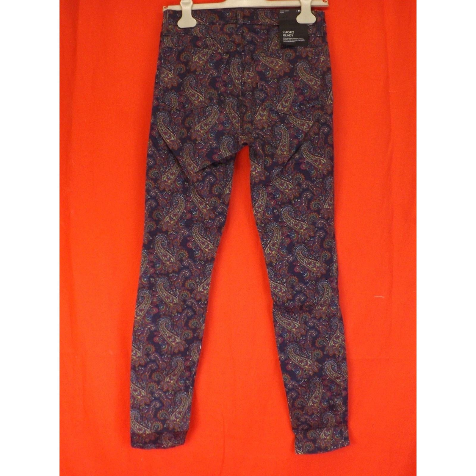 J Brand J BRAND MULTI COLOR ECLIPSE PAISLEY SKINNY MID RISE JEANS 28 Size 28" / US 6 / IT 42 - 5 Thumbnail
