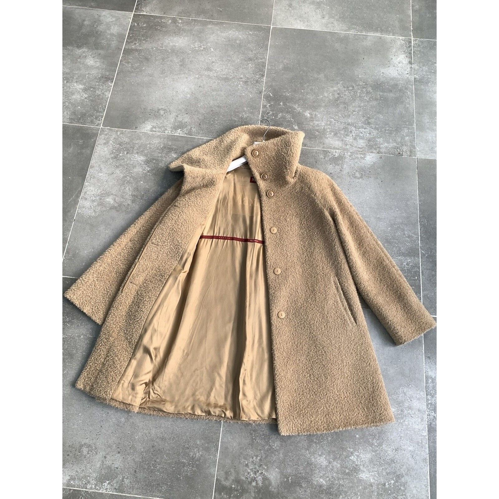Max Mara Women's MAX MARA TEDDY ALPACA Trench Coat Jacket UK 14 US 12 Size XL / US 12-14 / IT 48-50 - 21 Thumbnail