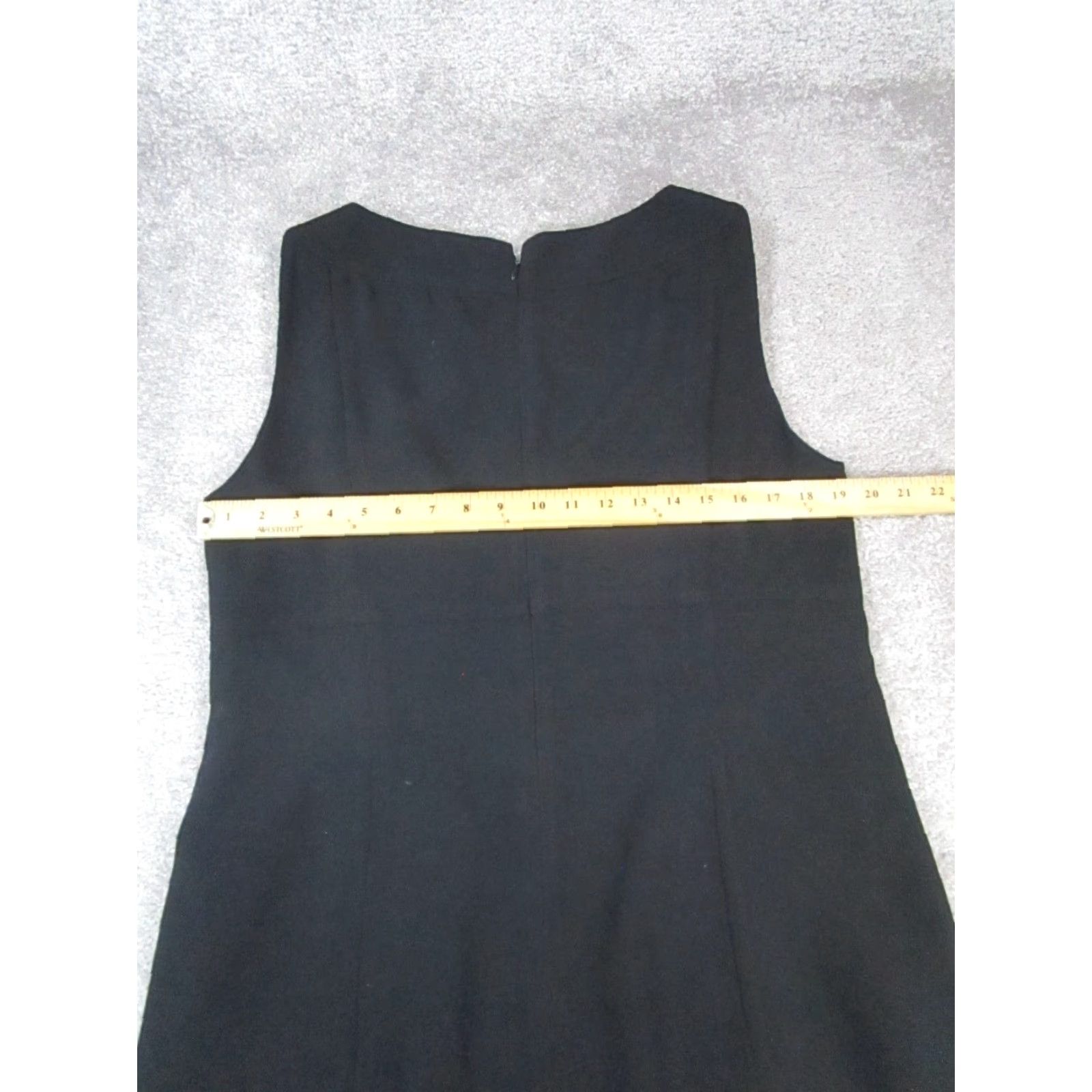 Pendleton VINTAGE Pendleton Dress Womens 16 Black Sleeveless Round Neck Zip Short A-Line Sheath 16 Womens Size XXL / US 16-18 / IT 52-54 - 7 Thumbnail