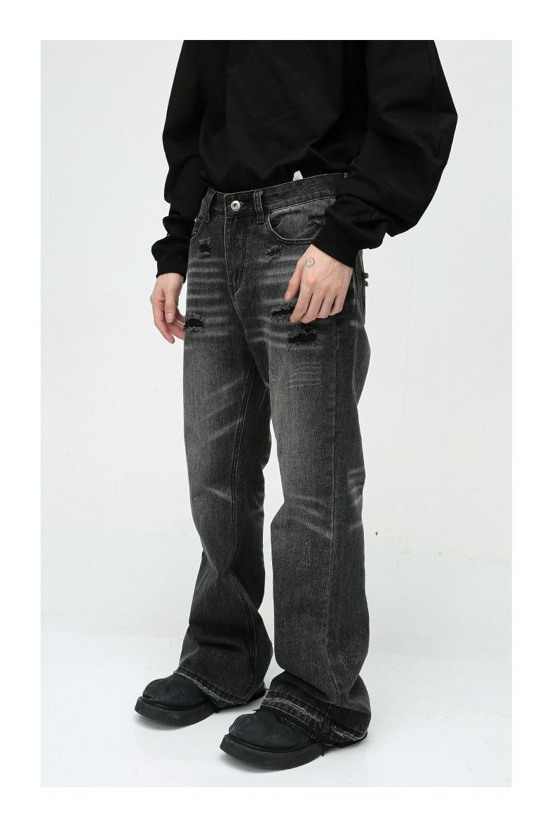 Japanese Brand American retro distressed washed ripped jeans Size US 32 / EU 48 - 2 Thumbnail