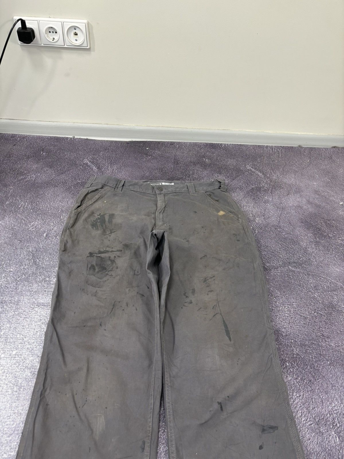 Carhartt Vintage Carhartt Y2K Gray Work Hype Relaxed Fit Baggy Pants Size US 36 / EU 52 - 13 Thumbnail