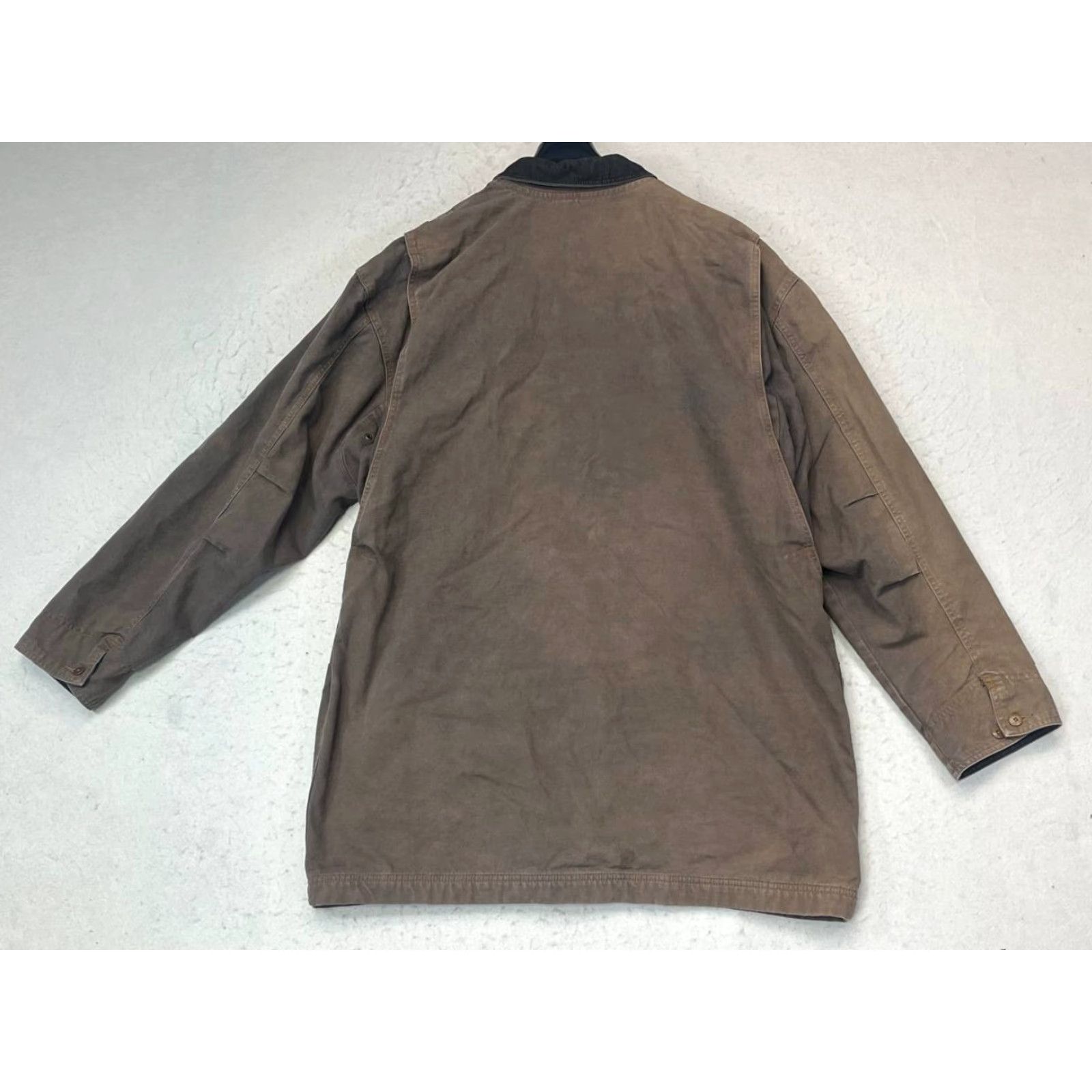 Vintage Vtg LL Bean Field Coat Jacket Brown Cotton Canvas Collared Size XL Beige Men Jacket Cotton Lined Wind-Resistant All Seasons Size US XL / EU 56 / 4 - 2 Thumbnail