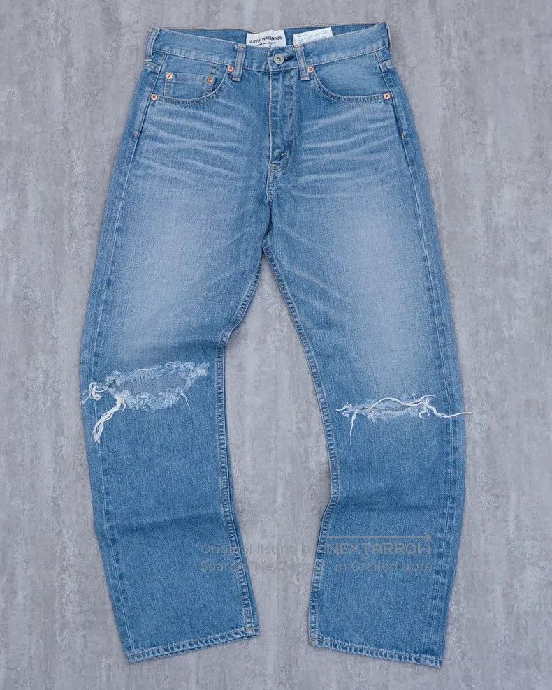 Junya Watanabe Junya Watanabe size S Light wash denim pants Size 22" - 2 Thumbnail