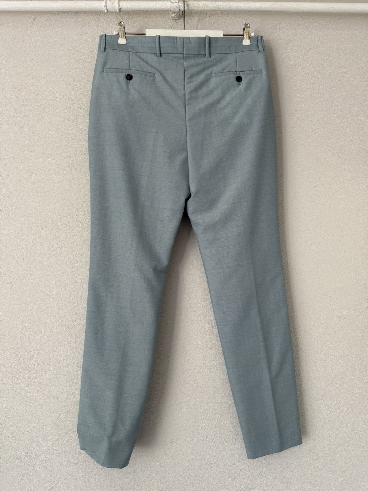 Maison Margiela Maison Margiela Blue Trousers in Wool-Mohair Blend Size US 30 / EU 46 - 2 Thumbnail