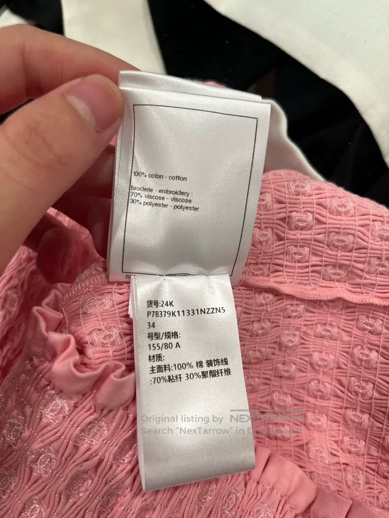 Chanel Chanel 24k pink pleated strap short sleeves Size XXS / US 00 / IT 34 - 7 Thumbnail