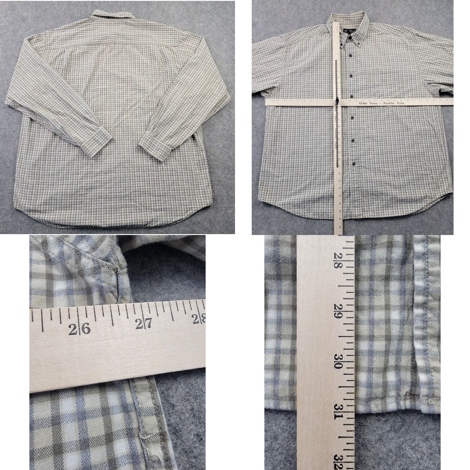Eddie Bauer VINTAGE Eddie Bauer Shirt Mens XL Beige Blue Plaid Long Sleeve Button Down Casual Size US XL / EU 56 / 4 - 8 Thumbnail