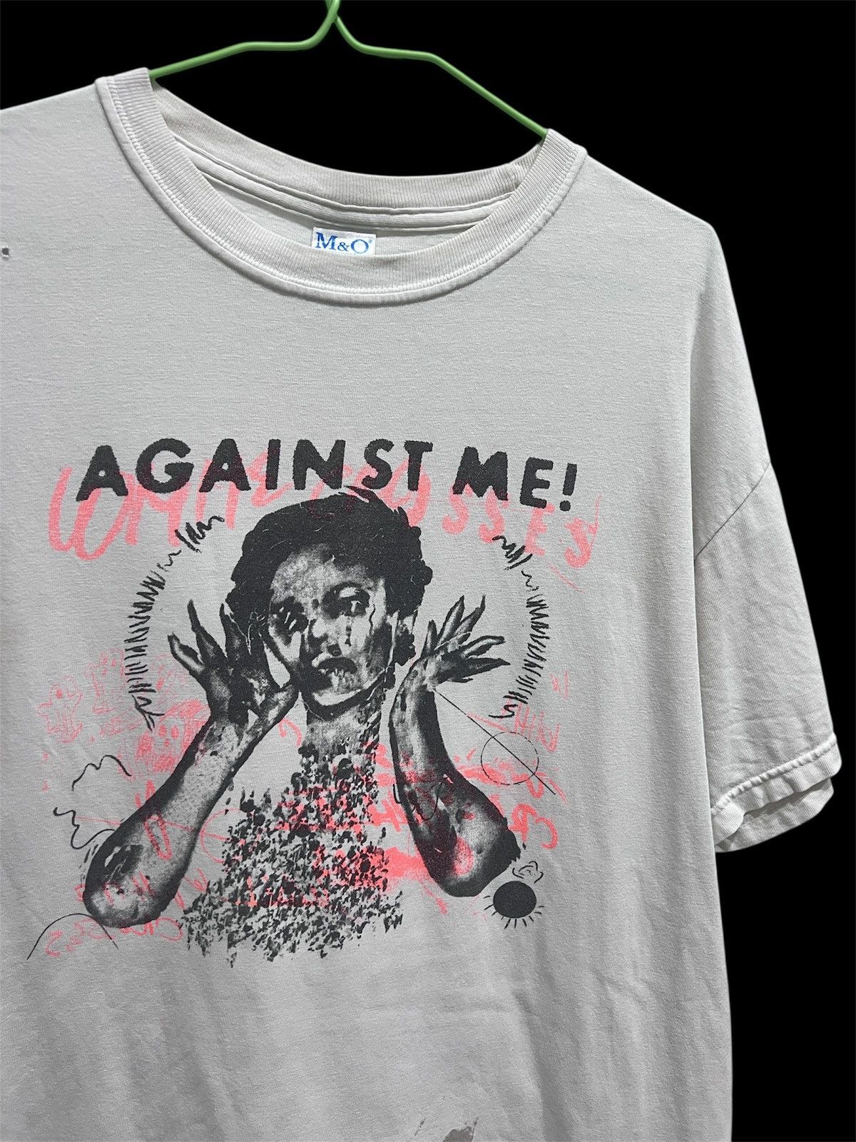 Band Tees Vintage Y2K AGAINST ME! TOUR Tee Punk Alternative rock Size US M / EU 48-50 / 2 - 2 Thumbnail