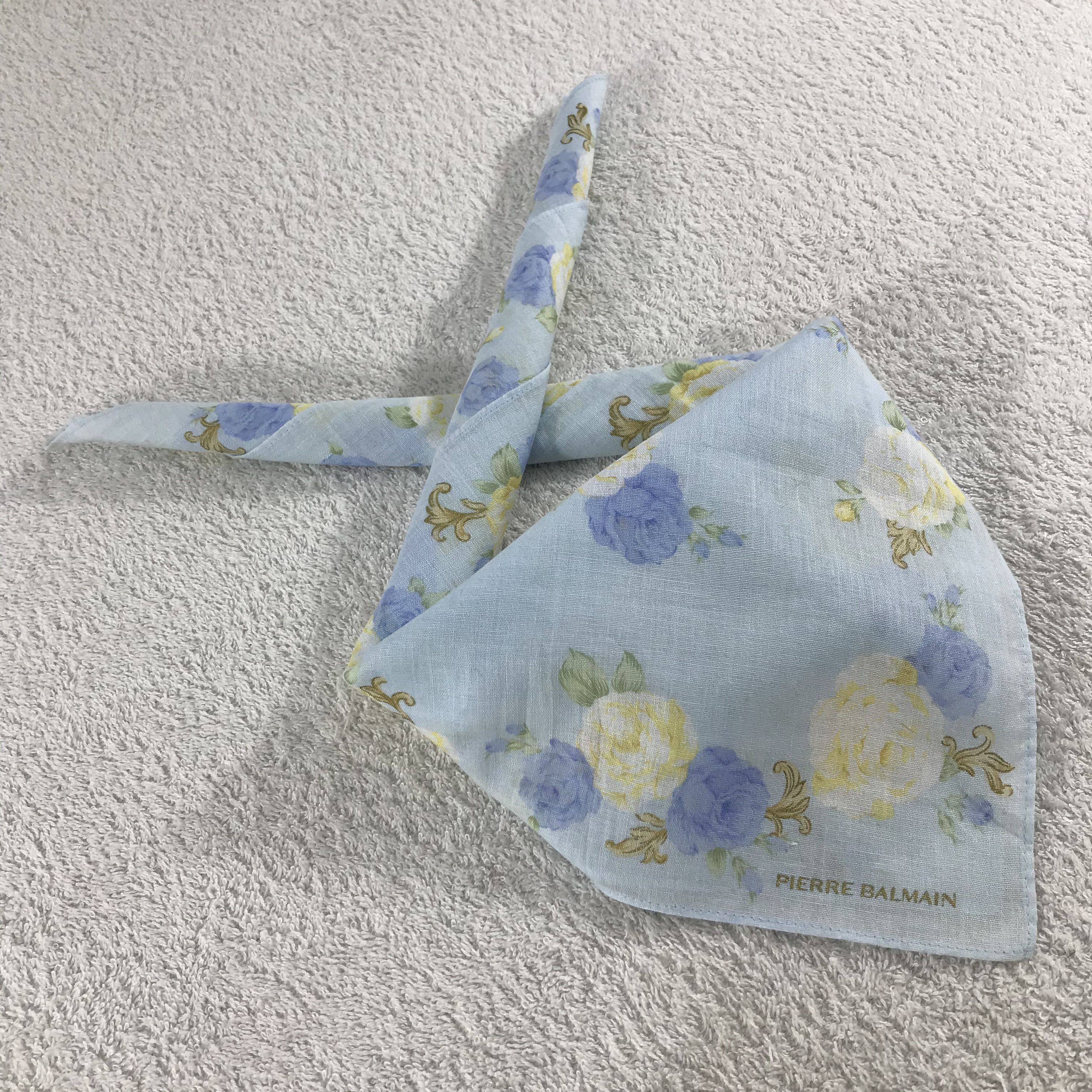 Pierre Balmain × Vintage Pierre Balmain Bandana / Handkerchief / Neckerchief - S287 Size ONE SIZE - 4 Thumbnail
