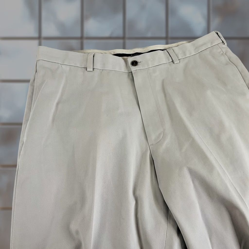 Brooks Brothers Brooks Brothers Pants 38 x 32 Ivory Cotton Flat Front Chino Hudson Advantage Regular Mens Size US 38 / EU 54 - 1 Thumbnail