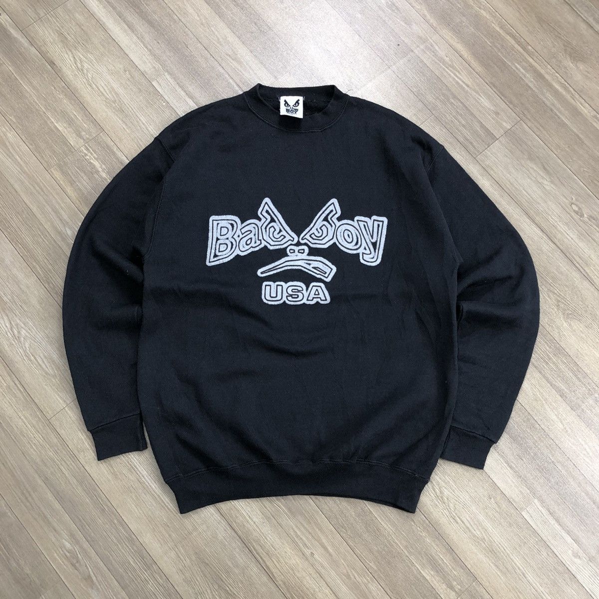 Vintage Vintage 80s Badboy USA Spell Out Iconic Logo Y2K Sweatshirt Size US M / EU 48-50 / 2 - 1 Thumbnail