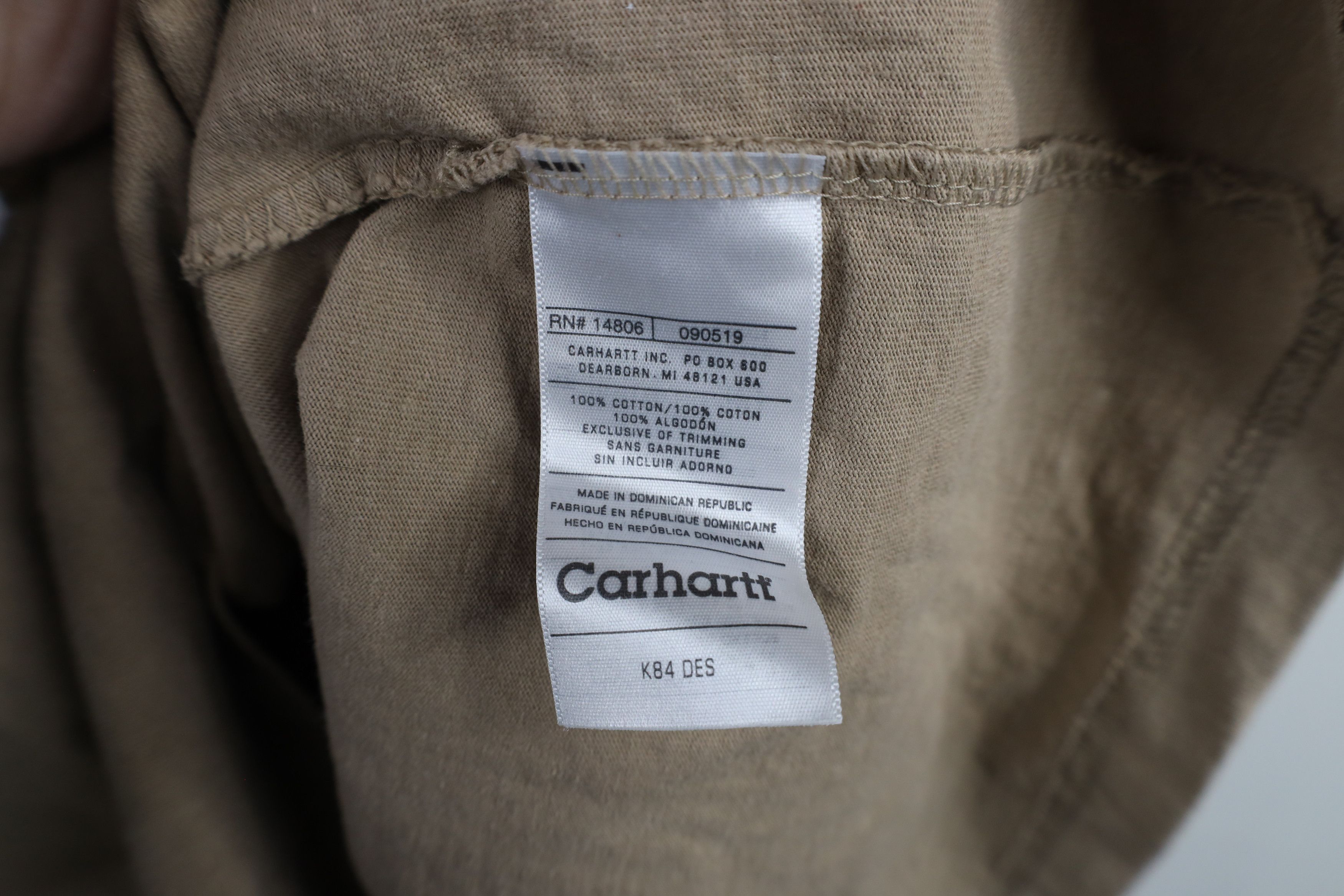 Carhartt × Vintage Vintage Y2K Carhartt Spell Heavyweight Pocket Henley T-Shirt Size US XXL / EU 58 / 5 - 9 Thumbnail